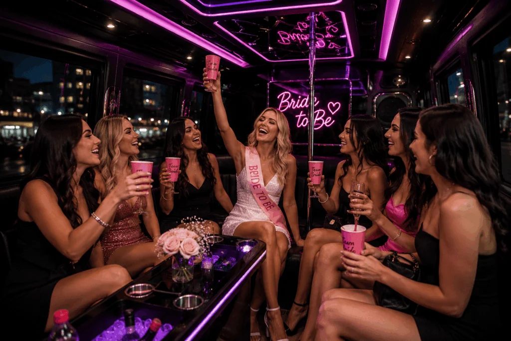 Bachelor party transport to stadium or Vegas