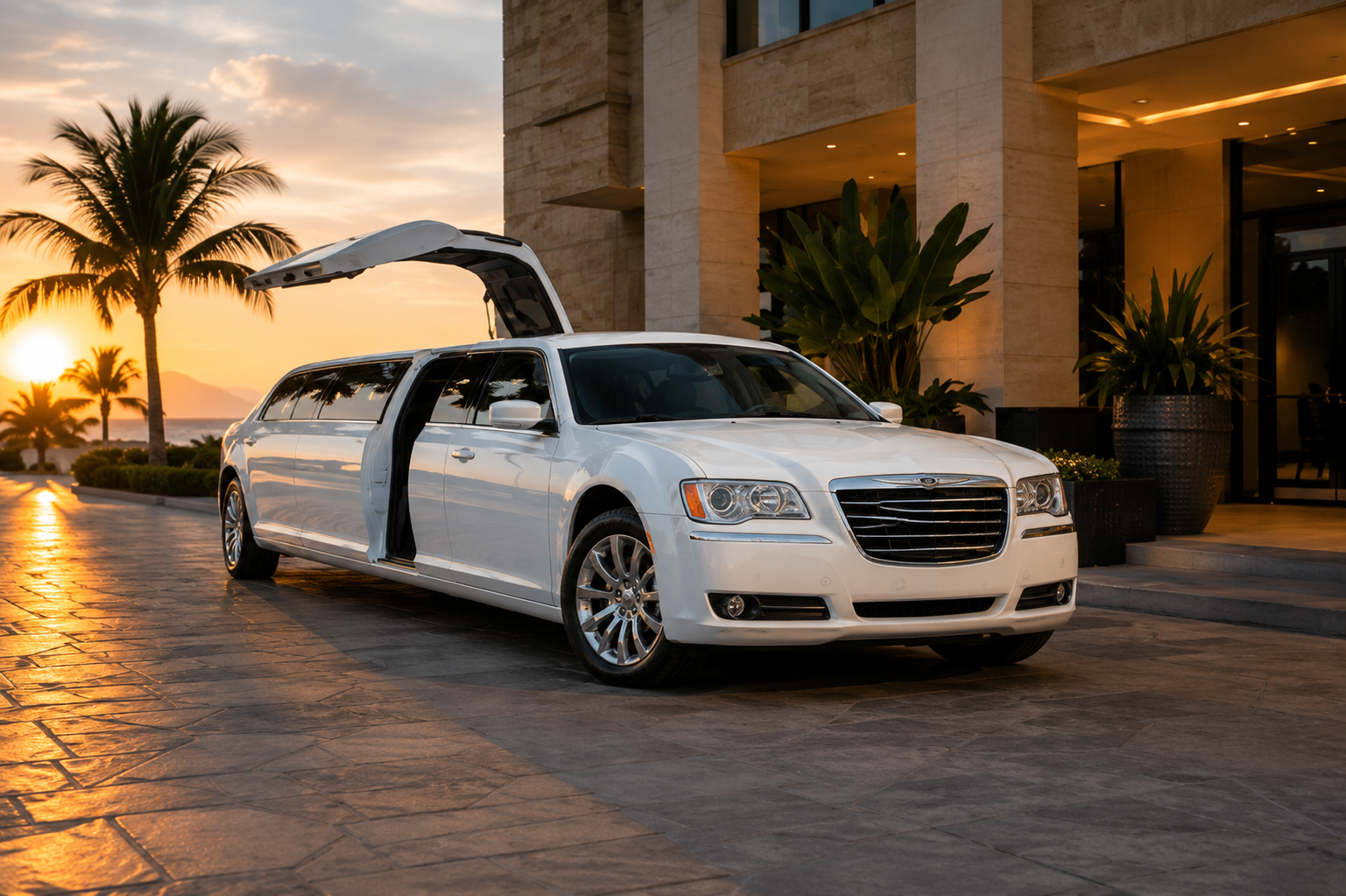 White Chrysler 300